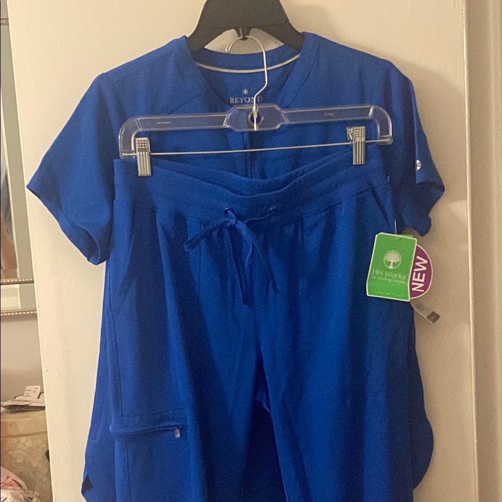 Beyond Scrubs Blue Scrub Set